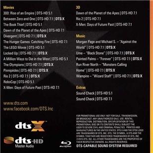BD50-3D DTS 2015DTS演示碟 19版 3D、5.1、7.1聲道測試 77-081 